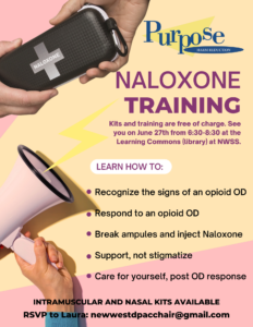 Naloxone Training and Overdose Prevention, by Purpose Society @ NWSS